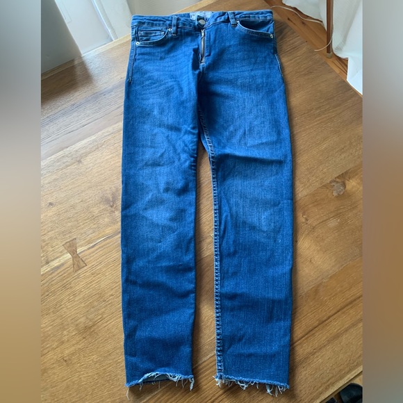 Free People Jeans with Raw Hem and Zipper Fly - Picture 1 of 6